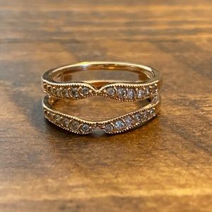 10K Rose Gold Diamond Wrap